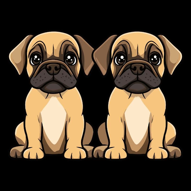 Bullmastiff Hund Comic