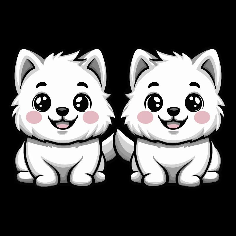 Bande dessinée Samoyède Dog