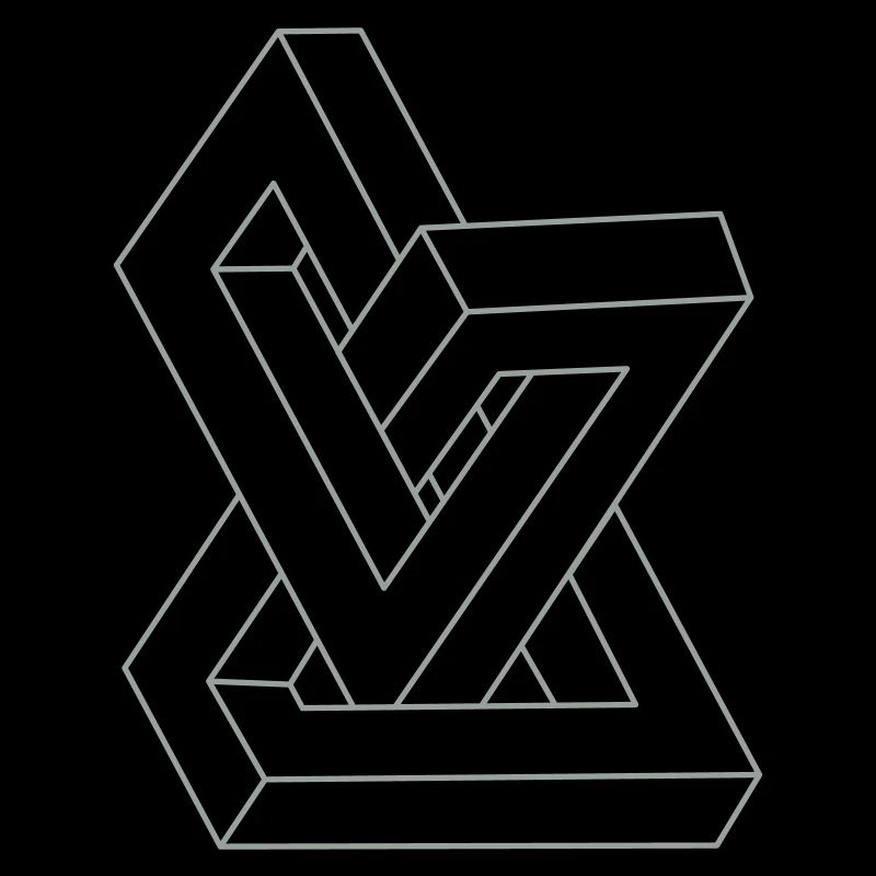 Optical illusion - Impossible figure