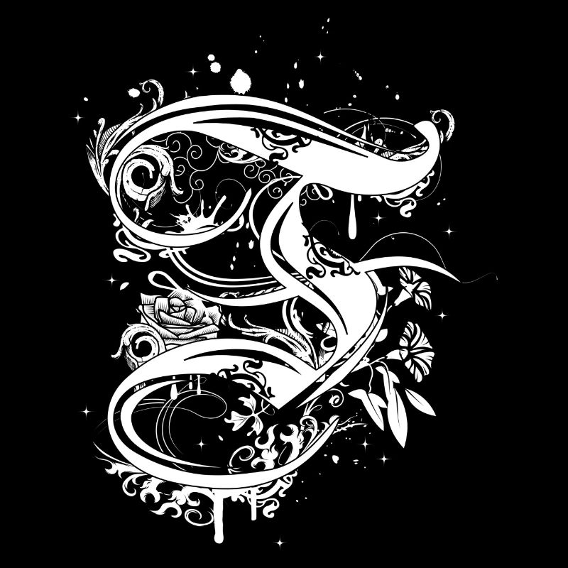 Calligraphy letter F
