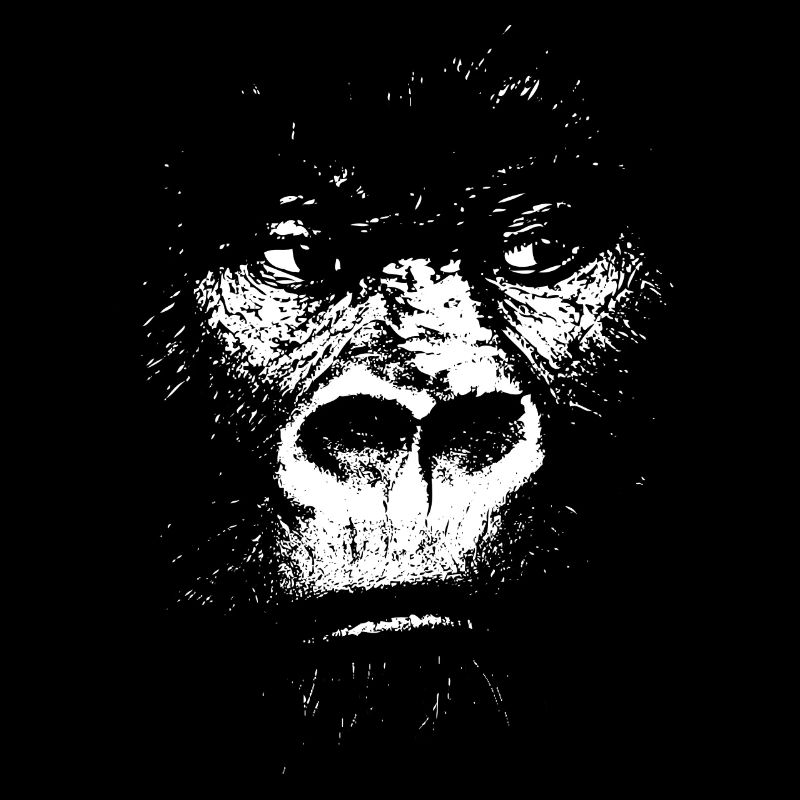 Expressionistische Affe Illustration, Gorilla