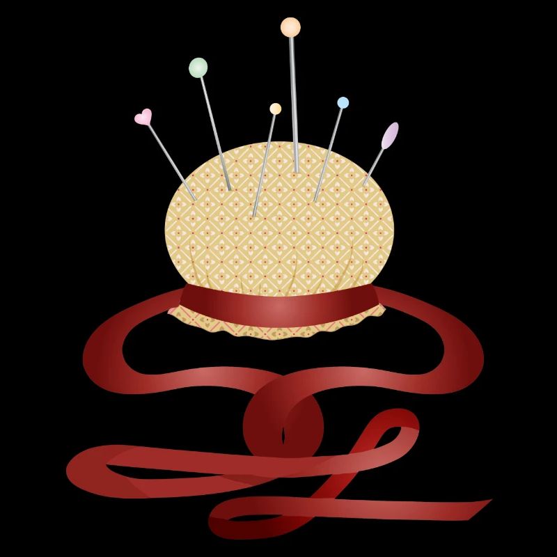 nostalgic pincushion with pins
