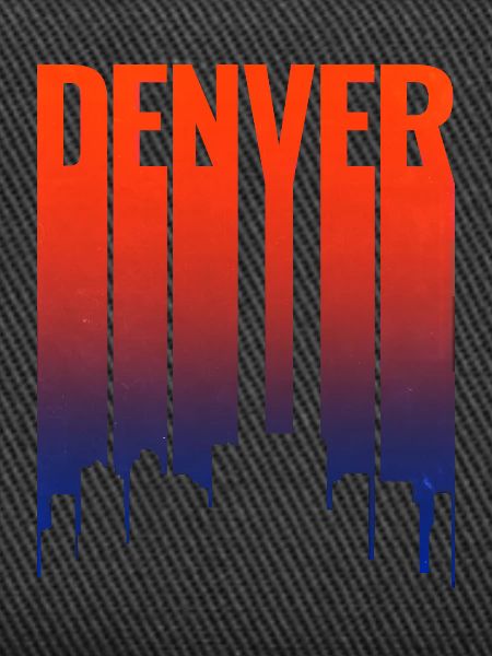 Denver Skyline Sunset Gradient
