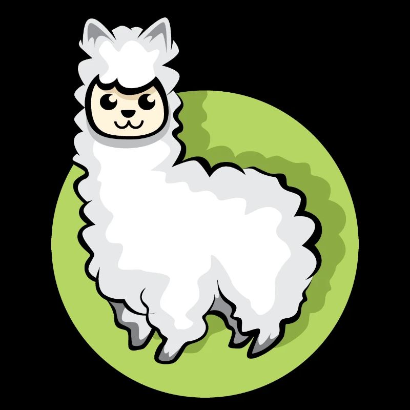 Alpaca icon animal cute sheep cartoon comic icon