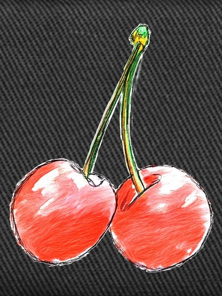 Two Sweet Cherries Sketch