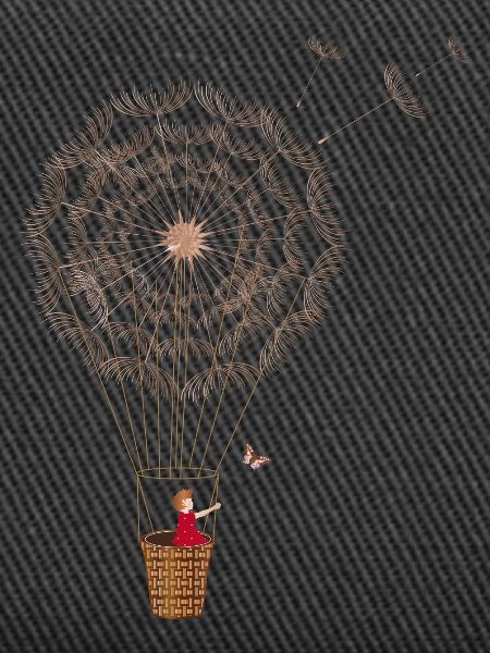 fanciful dandelion balloon