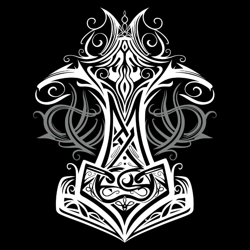 Thor's Hammer Mjolnir Viking Symbol
