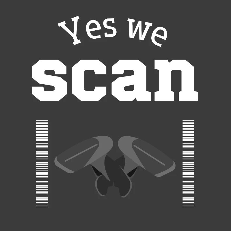 Yes we scan, Scanner, Barcode