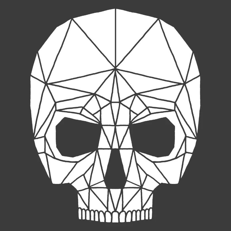 White robotic skull