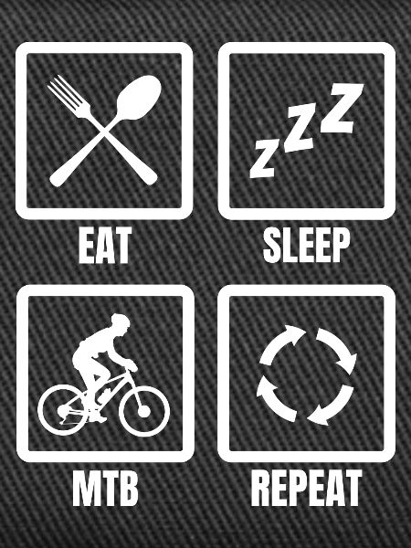 Mountainbiker Zeitplan