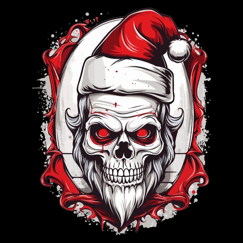 Skull Santa Claus