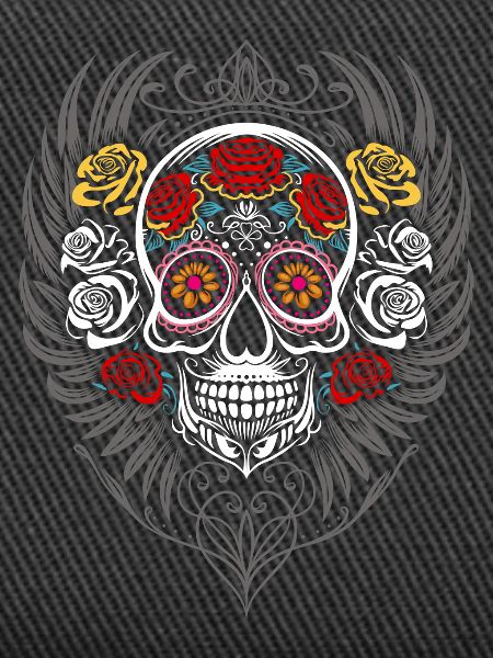 Sugar Skull Halloween Wings