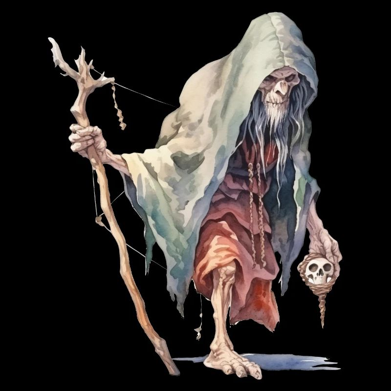 Mage de la Forêt Effrayant – Sorcier de la Dark Fantasy