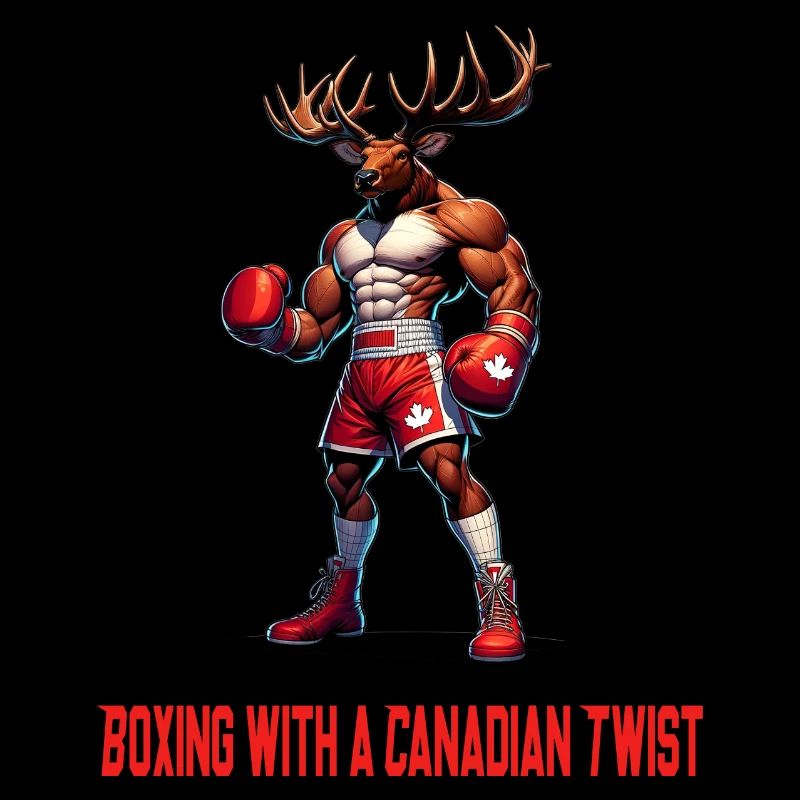 Design de boîte à wapitis du Canada