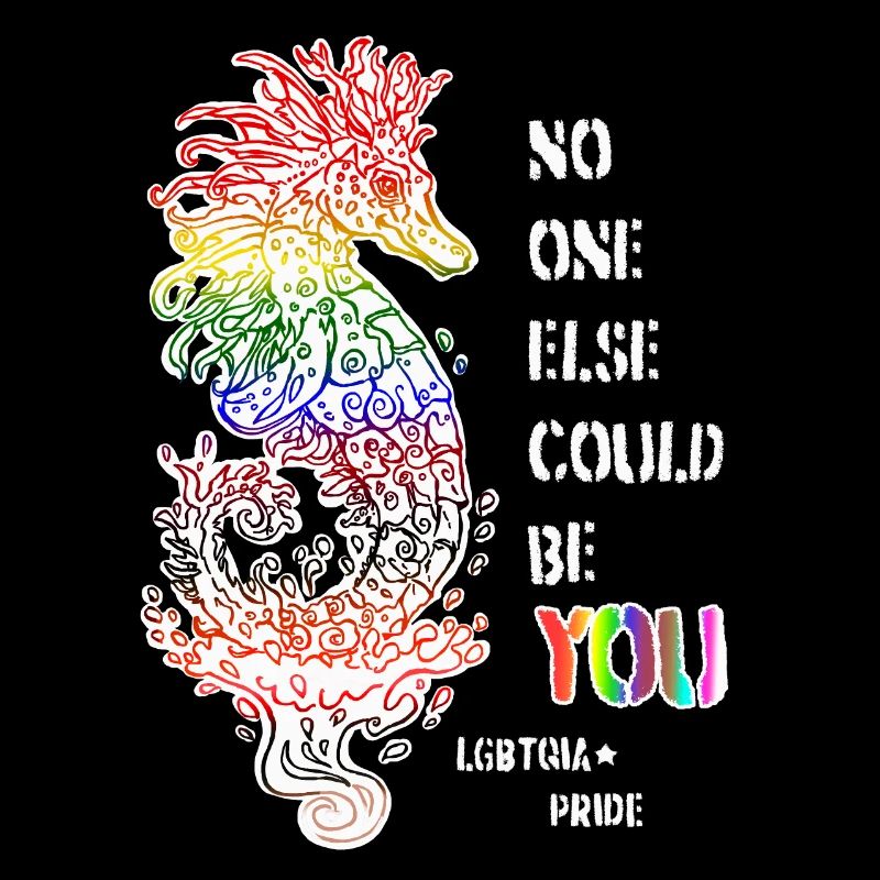 Stolzes LGBTQIA+ Seepferdchen