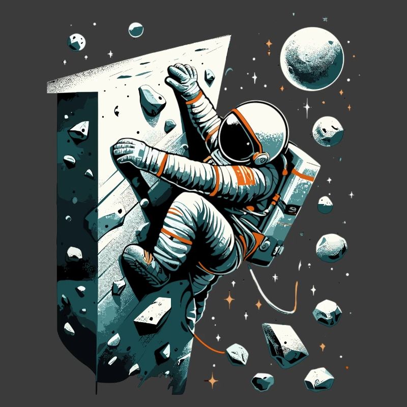 Bouldering Astronaut Spaceman Gift