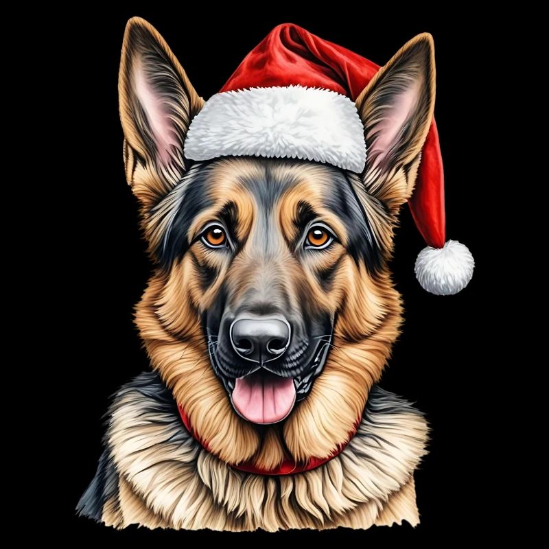 Weihnachten Deutscher Schäferhund