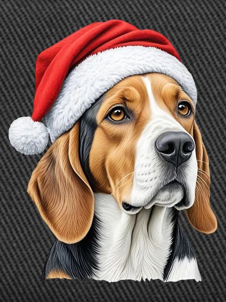 Christmas beagle dog