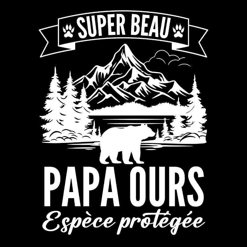 Super beau papa ours