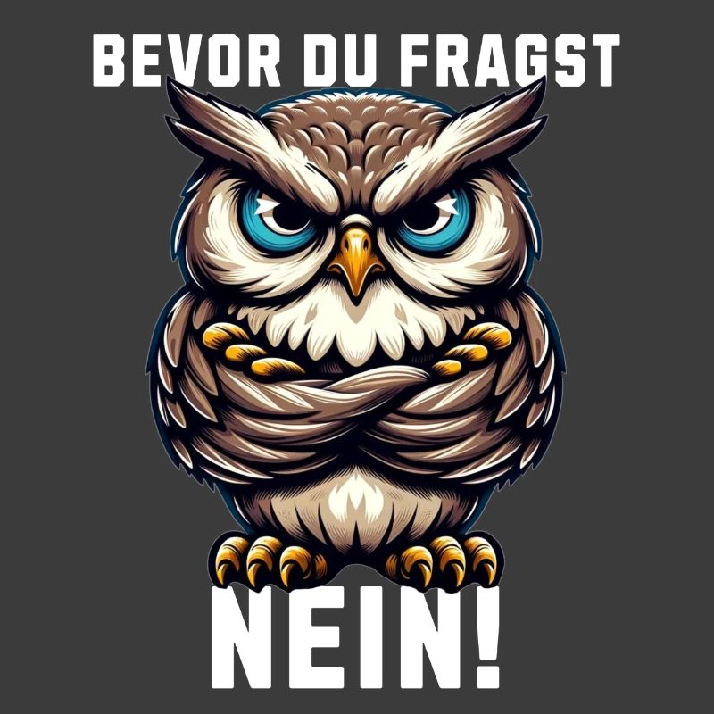 Bevor du fragst Nein mürrische Eule, Grumpy Owl