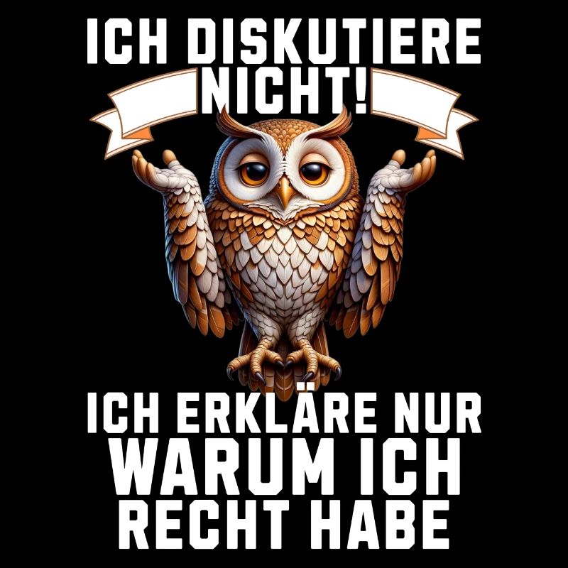 Ich diskutiere nicht, erkläre warum ich Recht habe