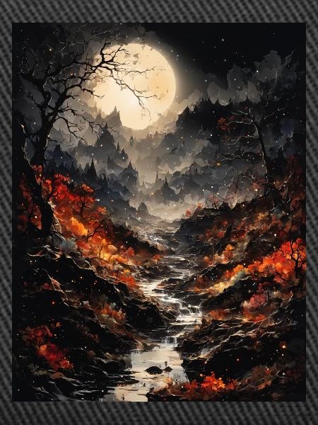 Magical lunar landscape
