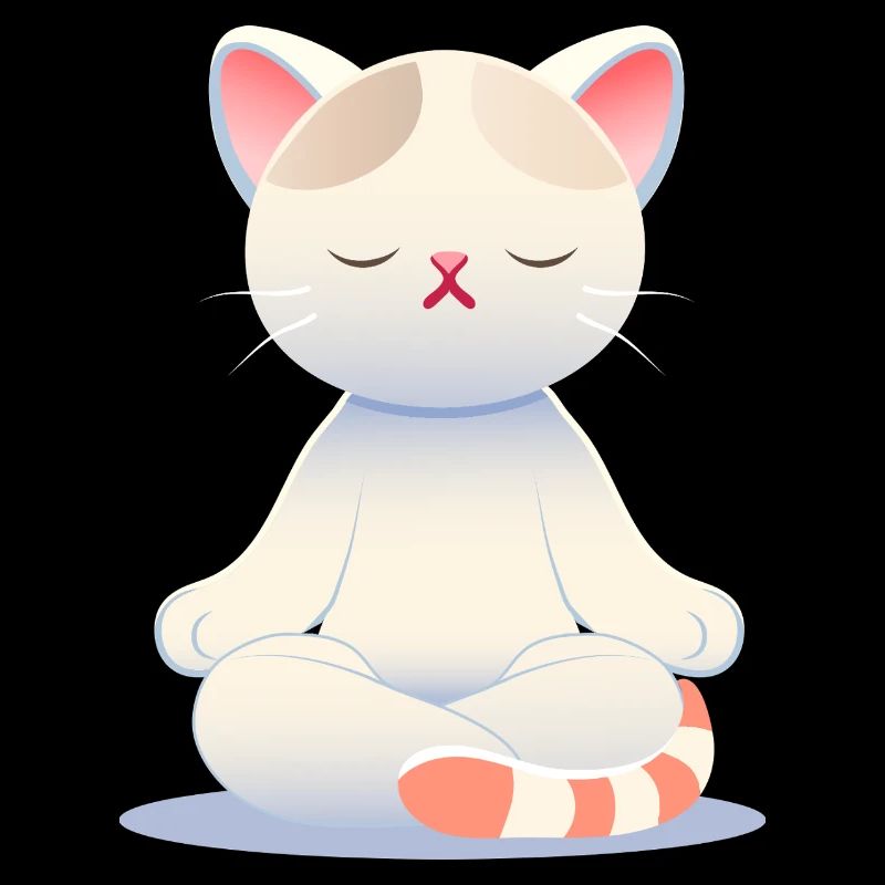 Chat Zen - La pleine conscience aux couleurs douces