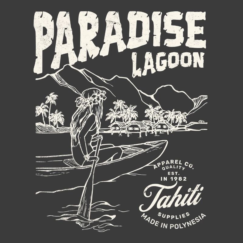 Paradieslagune Illustration
