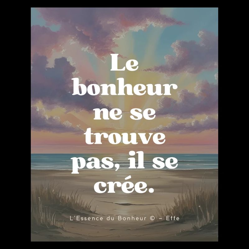 "Create your happiness"