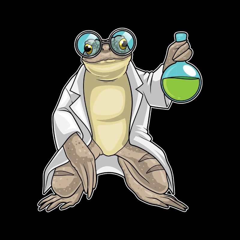Frog Scientist Test Tube