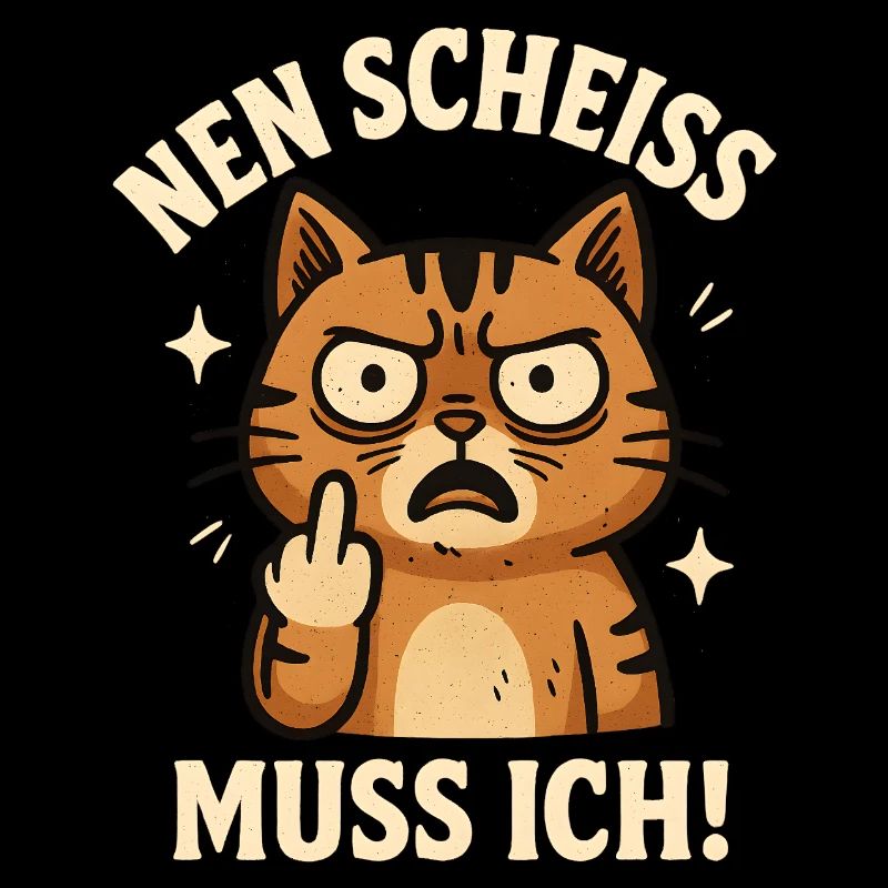 Mittelfinger Katze Mieze