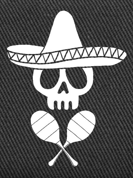 White Mexican skull