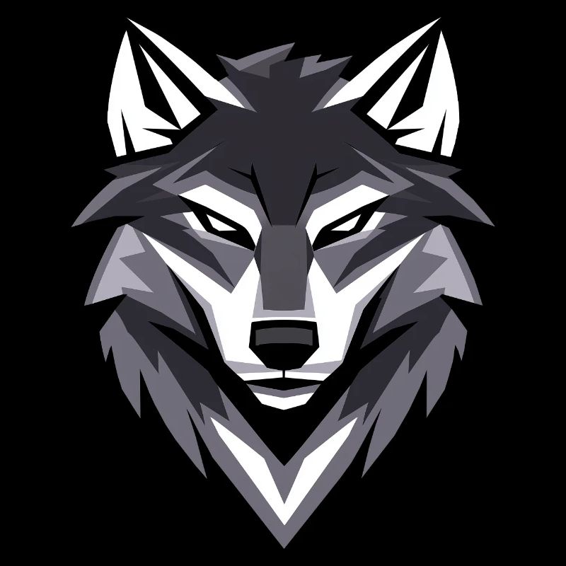 Wolf I Low Poly Art Logo Design