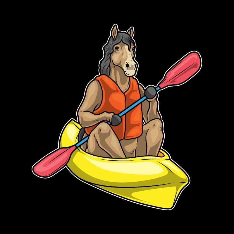 Pferd Kayak Paddel