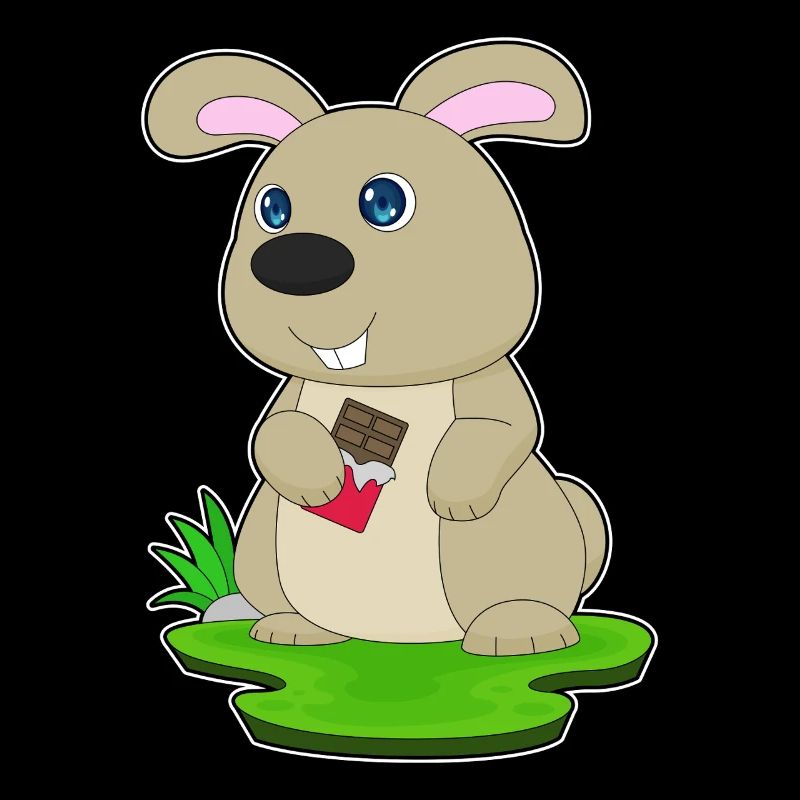 Barre de chocolat lapin