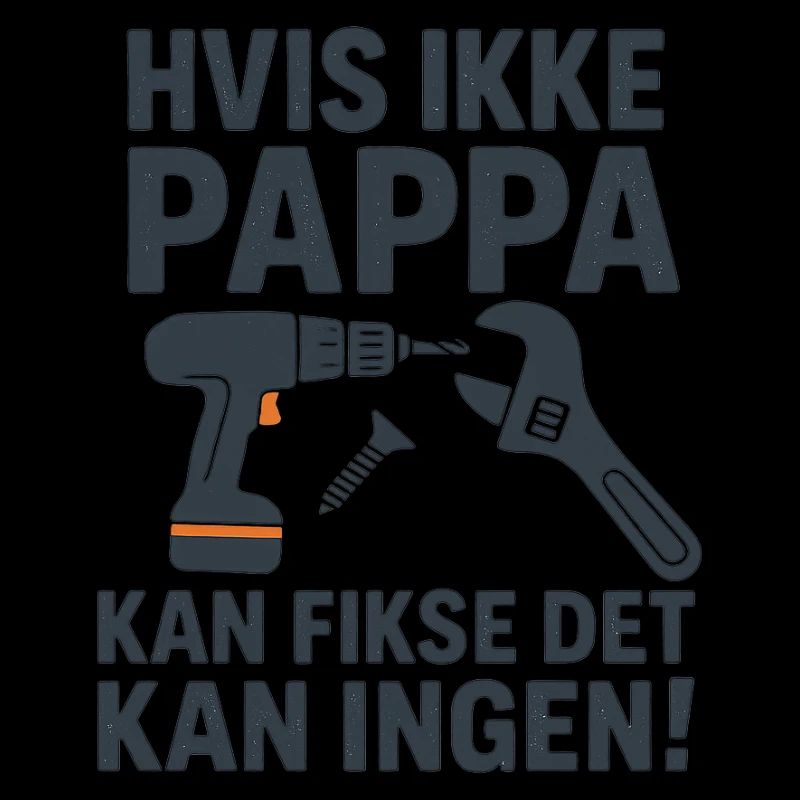 Humorous Dad T-Shirt with Tools Pattern
