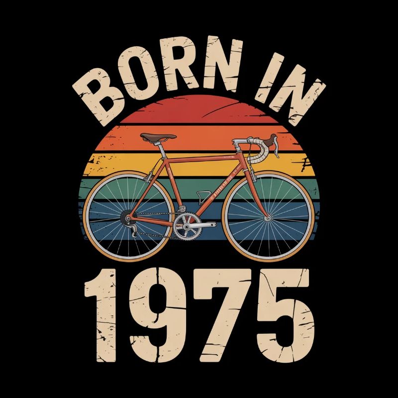 Cyclisme rétro né en 1975 Design