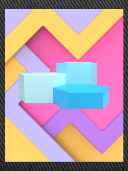 Pastel Geometric Pod Design