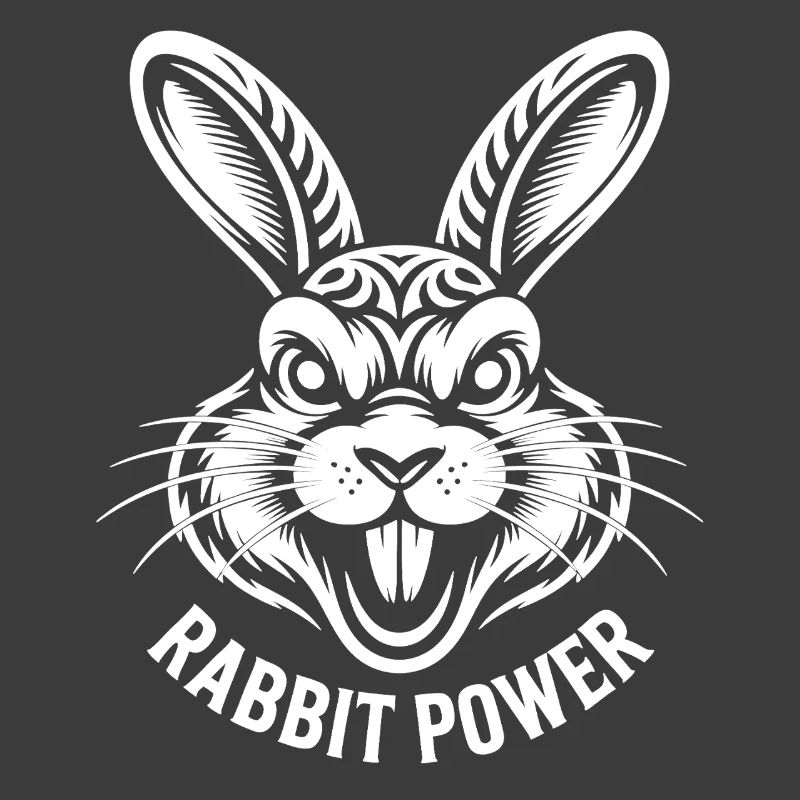 Bunny head with funny saying
