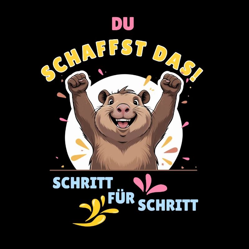Du bist capybara-stark! Du schaffst alles!