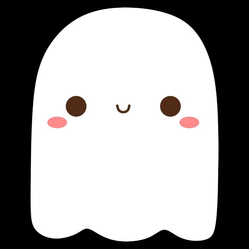 Playful Ghost Character Illustration