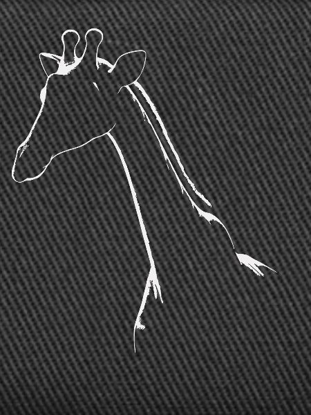 Simple Giraffe Silhouette Print