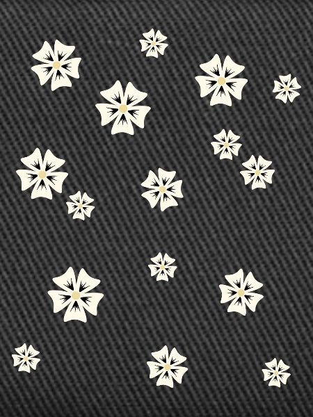 Blumenmuster in schlichtem Stil