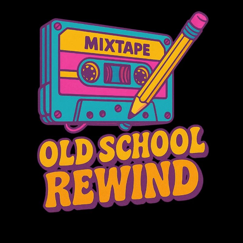 Cassette Rétro Cassette Old School Design V2K Vintage