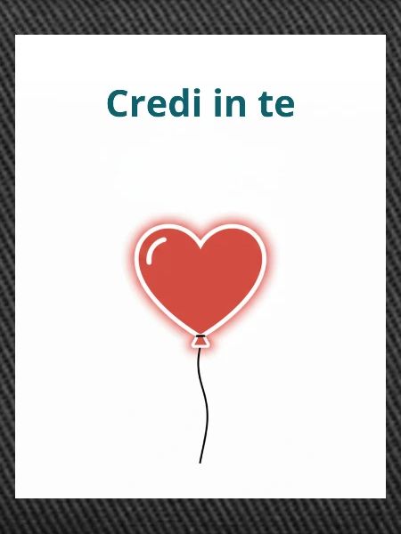 Glaube an dich selbst