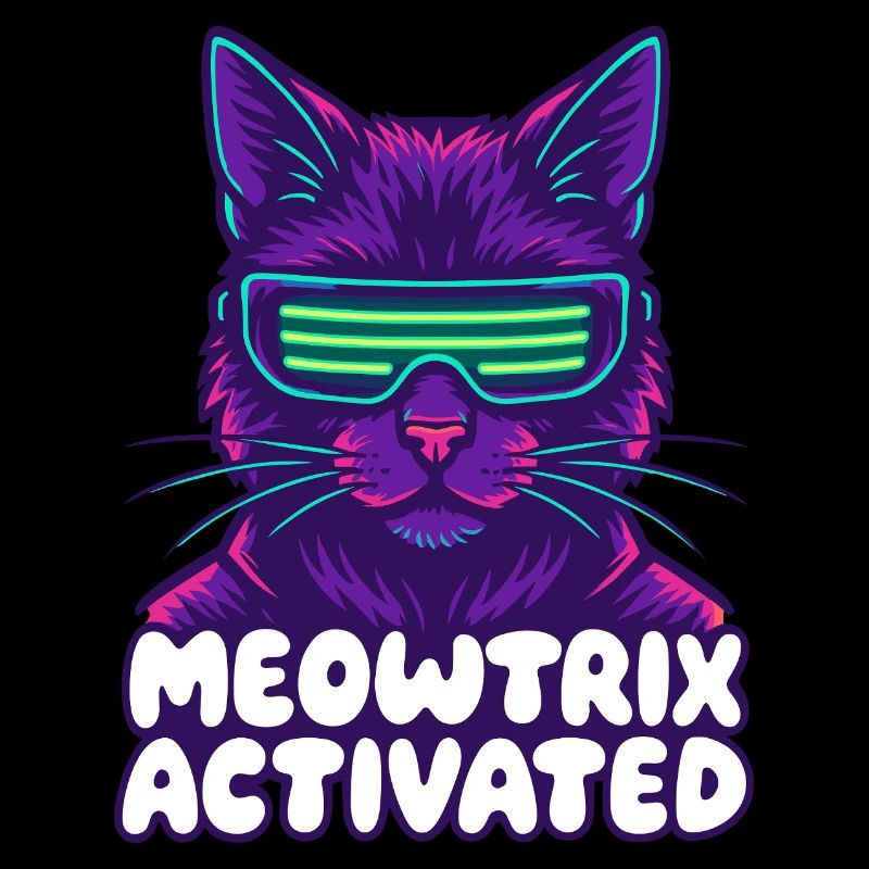 Meowtrix Chat néon activé