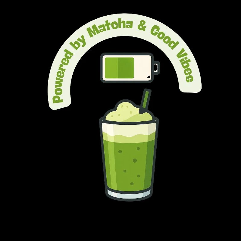 Shake énergétique matcha avec de bonnes vibrations
