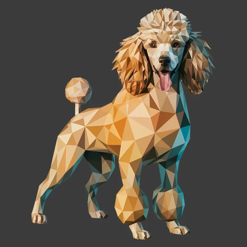 Poodle - Cool Low Poly Logo