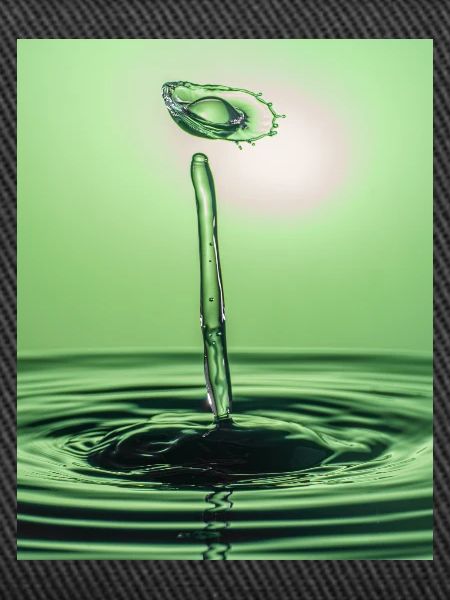 Abstrait liquide vert
