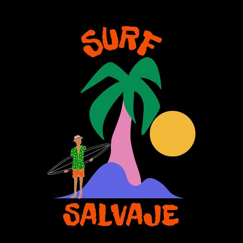 Surf Salvaje Palm Sunset